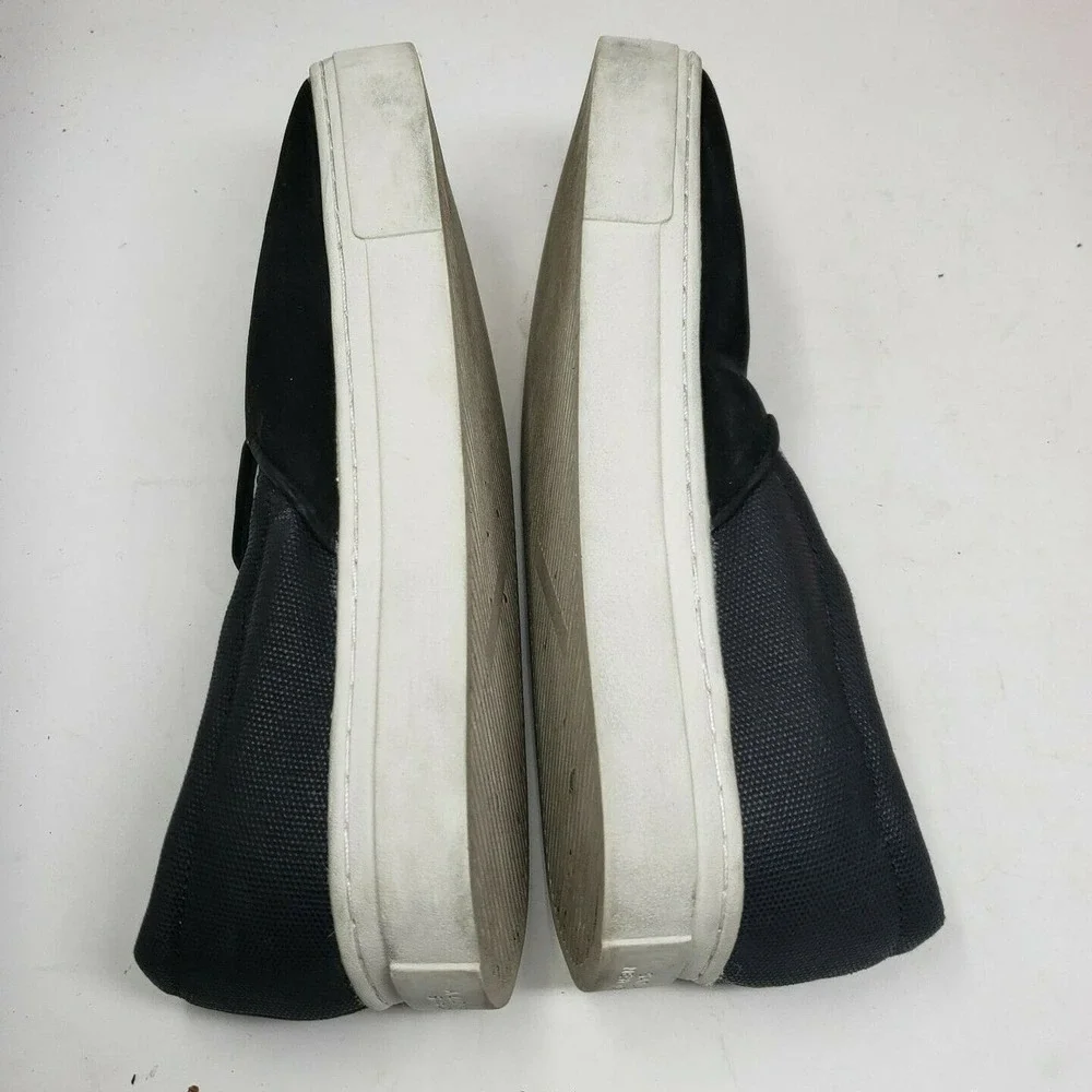 Saturdays NYC Men's Vass‎ Slip on Sneakers Black White Size 6